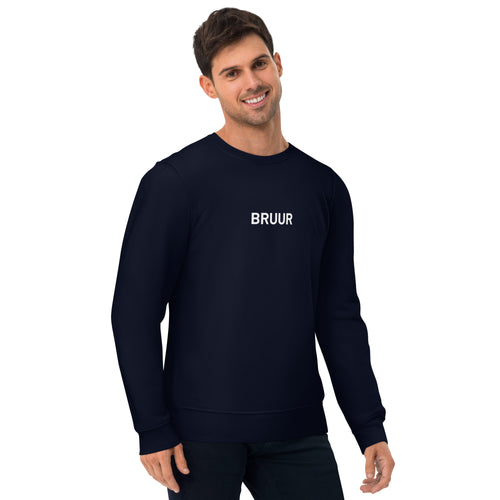 BRUUR Uniseks eco sweatshirt (medium logo)